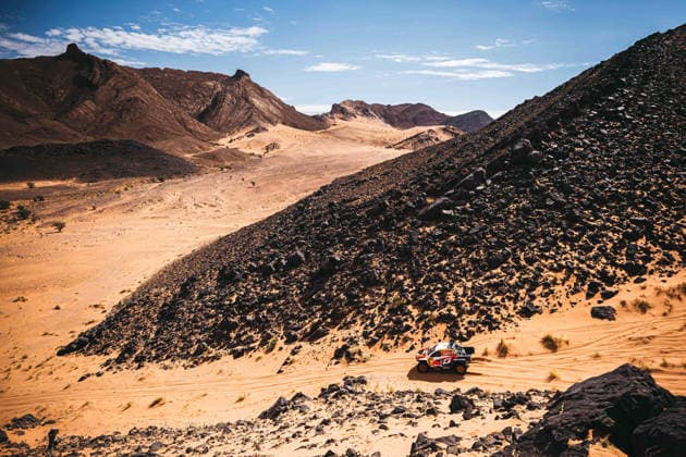 W2RC - RALLYE DU MAROC 2026 203 QUINTERO Seth (usa), SHORT Andrew (usa), Toyota Hilux GR, Toyota Gazoo Racing W2RC, FIA W2RC, ULT T1+, action during the Stage 4 of the Rallye du Maroc 2026, 4th round of the 2026 WR2C Championship from October 2, 2026 around Zagora, Morocco - AgadirMorocco  Copyright: xDamienxSaulnierx