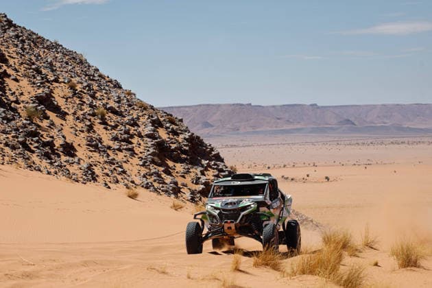 W2RC - RALLYE DU MAROC 2026 401 GONZALEZ FERIOLI Jeremias (arg), RINALDI Gonzalo (arg), BRP Can-Am Maverick R, Can-Am Factory Team, SSV SSV1, action, during the Stage 4 of the Rallye du Maroc 2026, 4th round of the 2026 WR2C Championship from October 2, 2026 around Zagora, Morocco - AgadirMorocco  Copyright: xFREDERICxLExFLOCxHx