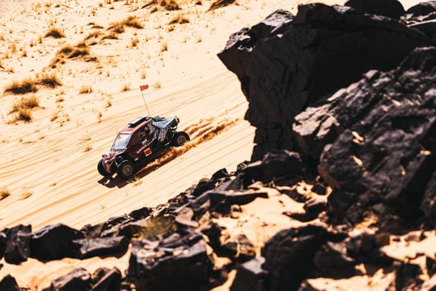 W2RC - RALLYE DU MAROC 2026 307 AL-KUWARI Abdulaziz (qat), PANSERI Xavier (fra), BRP Can-Am Maverick R Challenger, QMMF Team, FIA W2RC, CHG CHG1, action during the Stage 4 of the Rallye du Maroc 2026, 4th round of the 2026 WR2C Championship from October 2, 2026 around Zagora, Morocco - AgadirMorocco  Copyright: xDamienxSaulnierx