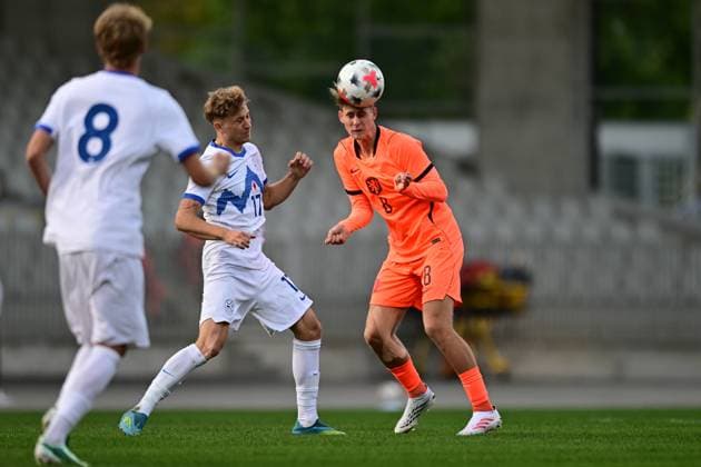 MARIBOR , 02-10-2026 , Stadion Ljudski vrt , season 2026 2027 , UEFA EURO, EM, Europameisterschaft,Fussball U-21 Qualification football , match between Slovenia U-21 and Netherlands U-21, picture shows Netherlands U21, U 21 player Dave Kwakman Slovenia - Netherlands u21 x207823739x Copyright: