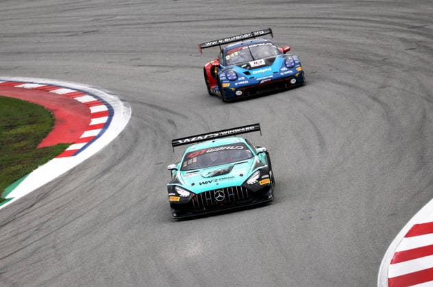 GT World Challenge Europe powered by AWS Barcelona 2026 Rinat Salikhov, of Winward Racing, drives a Mercedes-AMG GT3 EVO during free practice 1 of the GT World Challenge powered by AWS 2026 at the Barcelona-Catalunya Circuit in Barcelona, Spain, on October 2, 2026. Barcelona Barcelona Spain  Copyright: xUrbanandsportx originalFilename:valls-gtworldc261102_npcip.jpg