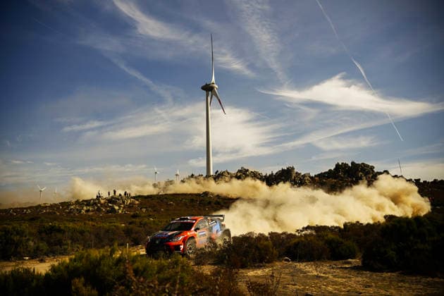 FIA WRC, Motorsport Rallye, WM Rally Italia Sardegna 2026 Driver Gus Greensmith and co-driver Jonas Andersson of Team Toyota GR Yaris Rally2 WRC2 compete on the second day of the FIA World Rally Championship WRC Rally Italia Sardegna 2026 in Alghero, Sardinia, Italy, on October 2, 2026. Alghero Sardinia Italy  Copyright: xLucaxBarsalix originalFilename:barsali-wrcrally261002_npHGe.jpg