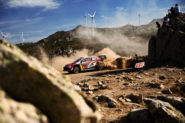 FIA WRC, Motorsport Rallye, WM Rally Italia Sardegna 2026 Sebastien Ogier and co-driver Vincent Landais of Toyota Gazoo Racing WRT, driving a Toyota GR Yaris Rally1, face second place on race day during the FIA World Rally Championship WRC Rally Italia Sardegna 2026 in Alghero, Sardinia, Italy, on October 2, 2026. Alghero Sardinia Italy  Copyright: xLucaxBarsalix originalFilename:barsali-wrcrally261002_npsix.jpg