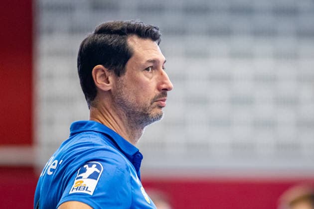 Anel Mahmutefendic, HSC 2000 Coburg, Coach (GER), TuS N Luebbecke vs. HSC 2000 Coburg, Handball, 2nd Bundesliga, Matchday 6, 2026–2027 Season, October 2, 2026 GER, TuS N Luebbecke vs. HSC 2000 Coburg, Handball, 2nd Bundesliga, Matchday 6, 2026–2027 season, October 2, 2026 Luebbecke Copyright: xEibner-Pressefoto JanxRollingerx EP_JSK