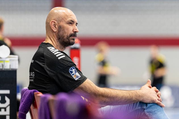Davor Dominikovic, TuS N Luebbecke, Coach (GER), TuS N Luebbecke vs. HSC 2000 Coburg, Handball, 2nd Bundesliga, Matchday 6, 2026–2027 Season, October 2, 2026 GER, TuS N Luebbecke vs. HSC 2000 Coburg, Handball, 2nd Bundesliga, Matchday 6, 2026–2027 season, October 2, 2026 Luebbecke Copyright: xEibner-Pressefoto JanxRollingerx EP_JSK
