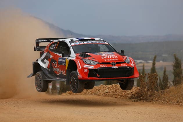 OLBIA, ITALY - OCTOBER 01: Sebastien Ogier and Vincent Landais of France compete with their Toyota Gazoo Racing WRT Toyota GR Yaris Rally1 during Round 13 of the 2026 FIA World Rally Championship in Sardegna on October 01, 2026 in Olbia, Italy. (Photo by Qian Jun SPP-Paddocker) Copyright: xQianxJun SPP-Paddockerx Sportspressphoto_SPR243727
