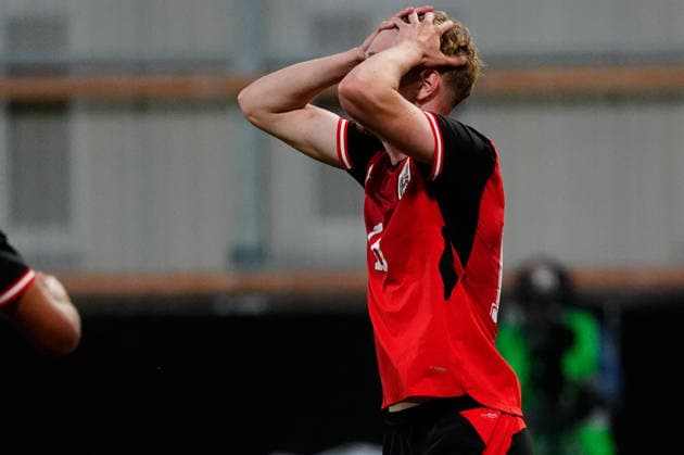 SOCCER - UEFA U21, U 21 EURO quali, AUT vs DEN VIENNA,AUSTRIA,02.OCT.26 - SOCCER - UEFA European Under-21 Championship 2027, qualifiers, OEFB Under-21 international match, Länderspiel, Nationalmannschaft Austria vs Denmark. Image shows Valentin Zabransky (AUT).  GEPAxpictures xKevinxKada