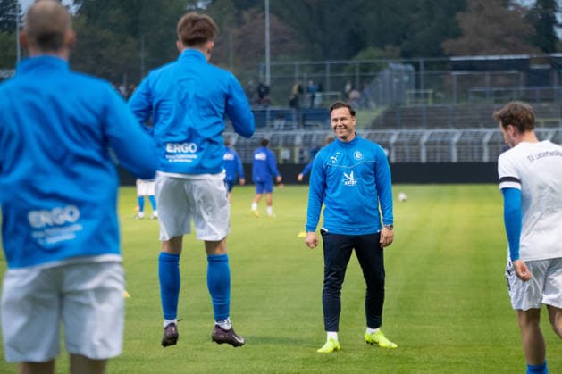 Saxony Cup Soccer, 1 FC Lok Leipzig vs. SV Liebertwolkwitz, October 2, 2026; Assistant Coach Kevin Scheidhauer, SV Liebertwolkwitz Soccer, Wernesgrüner Saxony Cup 2026–2027, Round 3: 1 FC Lok Leipzig vs. SV Liebertwolkwitz on October 2, 2026, at Bruno Plache Stadium, Leipzig Copyright: xBEAUTIFULxSPORTS JanxKaeferx