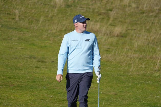 RECORD DATE NOT STATED 2nd October 2026; Kingsbarns Golf Links, Kingsbarns, Scotland; DP World Tour Golf, Alfred Dunhill Links Championship, Day 2; Alex Fitzpatrick walks up the fairway on the 10th hole AlecxBrown