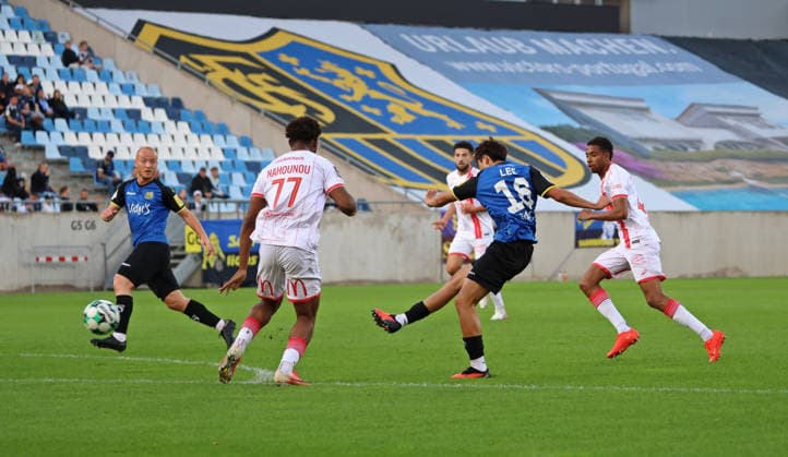 October 2, 2026, Soccer, Men s, Friendly, 2026–2027 Season, 1 FC Saarbrücken vs. AS Nancy Lorraine, Seung Joon Lee; 1 FC Saarbrücken plays at Ludwigsparkstadion in Saarbrücken, Saarland, Germany Copyright: xFabianxKleerx