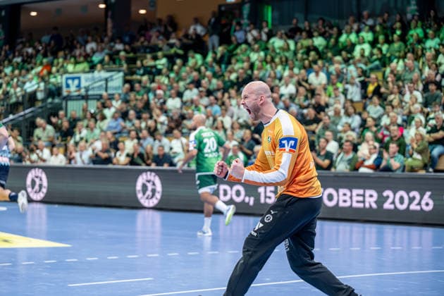 OPEL Handball Bundesliga: HSG Wetzlar vs. Rhein Neckar Löwen, Oct. 2, 2026; Bart Ravensbergen, HSG Wetzlar, 1; OPEL Handball Bundesliga: HSG Wetzlar vs. Rhein Neckar Löwen, Wetzlar, Oct. 2, 2026 Copyright: xBEAUTIFULxSPORTS Roeczeyx