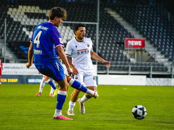 October 2, 2026, xwppx, Regionalliga Southwest Soccer, SV Sandhausen vs. 1. FC Kaiserslautern II, Ivan Smiljanic (1. FC Kaiserslautern II), Arianit Ferati (SV Sandhausen)