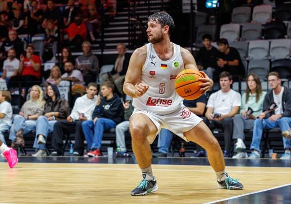 October 2, 2026 Basketball Season 2026–2027 2nd Bundesliga Pro A Matchday 2 Nuremberg Falcons Basketball Club (NBC) vs. EPG Baskets Koblenz Sports Photo by Zink DaMa xdaxmax Tim Köpple Koepple 5, Nuremberg Falcons BC (NBC)