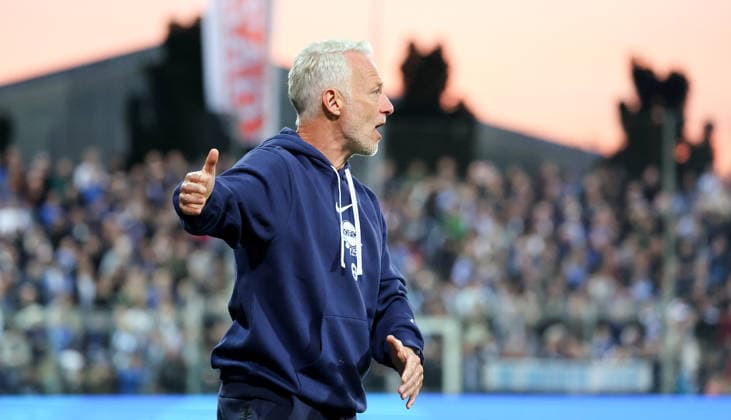 October 2, 2026, Germany, Stuttgart, Soccer, Regionalliga Südwest, SV Stuttgarter Kickers vs. Kickers Offenbach, OFC Coach Mark Zimmermann