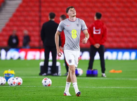 Will Lankshear of England ahead of the game England U21, U 21 v Slovakia U21, UEFA European U21 Championship Qualifying, Football, bet365 Stadium, Stoke-on-Trent, UK - 02 Oct 2026Stoke-on-Trent bet365 Stadium United Kingdom  Copyright: xMattxWest Shutterstockx 17182547g