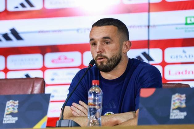 Scotland captain John McGinn Scotland press conference, PK, Pressekonferenz International Football, National Arena Todor, Proeski, Skopje, North Macedonia - 02 Oct 2026Skopje National Arena Todor Proeski North Macedonia  Copyright: xNikolaxKrstic Shutterstockx 17177971d