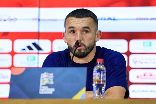 Scotland captain John McGinn Scotland press conference, PK, Pressekonferenz International Football, National Arena Todor, Proeski, Skopje, North Macedonia - 02 Oct 2026Skopje National Arena Todor Proeski North Macedonia  Copyright: xNikolaxKrstic Shutterstockx 17177971i