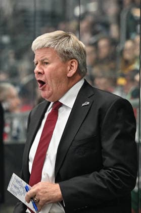 Penny DEL: Augsburger Panther vs. Grizzlys Wolfsburg, October 2, 2026, AUGSBURG, GERMANY OCTOBER 2. Pictured: Bill PETERS, head coach of the Augsburger Panther. Isolated headshot taken during the Penny DEL match between the Augsburger Panther and the Grizzlys Wolfsburg on Matchday 5 at Curt Frenzel Stadium. Copyright: xBEAUTIFULxSPORTS Goldbergx