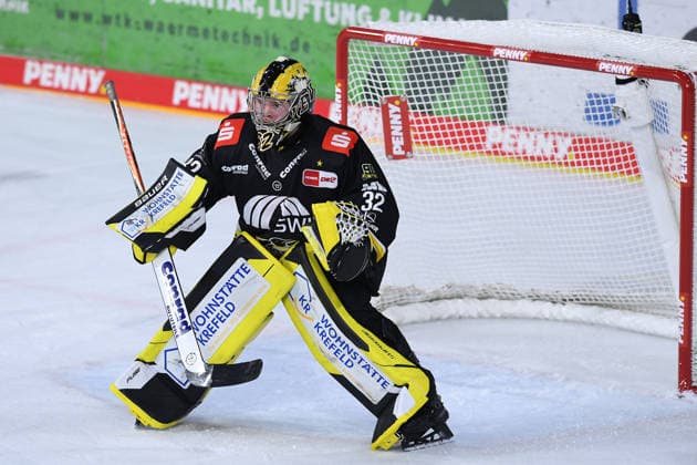 Ice Hockey: DEL Matchday 5—Krefeld Pinguine vs. ERC Ingolstadt on October 2, 2026, at the Yayla Arena in Krefeld. Juha Jatkola, Krefeld. In accordance with the guidelines of the DEL (German Ice Hockey League), the publication and further use of the footage in electronic media and on devices of any kind is not permitted while the game is in progress xRx
