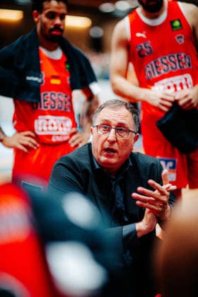 BB 2BL SBB Boerde Baskets Giessen 46ers Branislav Ignjatovic GIESSEN 46ers during the 2026–2027 season in the 2nd Barmer Basketball Bundesliga Pro A on Matchday 2, SBB Baskets and Giessen 46ers at the Wolfgang LakenMacher Hall on October 2, 2026, in Magdeburg, Saxony-Anhalt, Germany