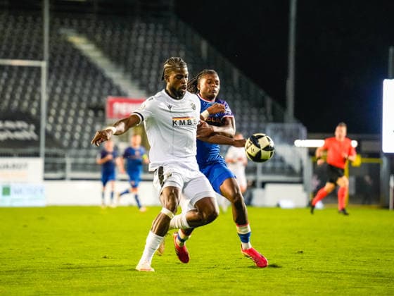 October 2, 2026, xwppx, Regionalliga Southwest Soccer, SV Sandhausen vs. 1. FC Kaiserslautern II: Kwabe Schulz (SV Sandhausen), Chernoh Bah (1. FC Kaiserslautern II)