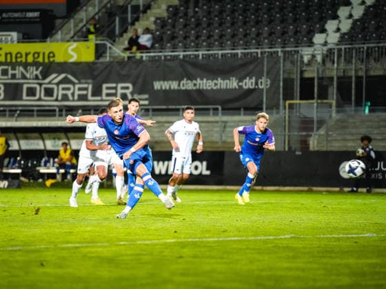 October 2, 2026, xwppx, Southwest Regional Soccer League, SV Sandhausen vs. 1. FC Kaiserslautern II, photo by Oleg Skakun: 1. FC Kaiserslautern II misses a penalty kick