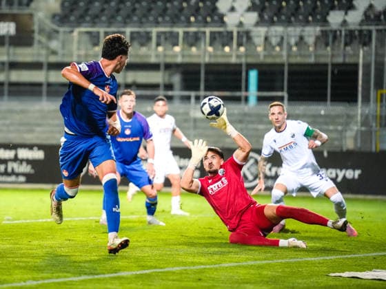 October 2, 2026, xwppx, Regionalliga Southwest Soccer, SV Sandhausen vs. 1. FC Kaiserslautern II, Dion Hofmeister (1. FC Kaiserslautern II), Arthur Lyska (SV Sandhausen)