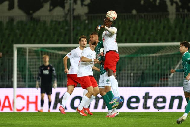 9 Selim Ajkic, VfB Lübeck, 16 Stephan Wemakor Eimsbütteler TV Men’s Soccer I Regionalliga Nord I 2026–2027 Season I Matchday 12 I VfB Lübeck vs. Eimsbütteler TV I October 2, 2026 I Stadion an der Lohmühle