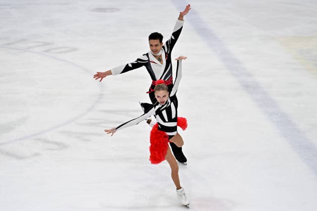 LJUBLJANA; SLOVENIJA - OCTOBER 02: Maite van Mulders and Tudor Dominic Andrei of Romania in action during the Junior Ice Dance - Rhythm Dance on the ISU Figure skating, Eiskunstlauf Junior Grand Prix Ljubljana 2026 in Hala Tivoli on October 02, 2026 in Ljubljana, Slovenia. (Photo by Igor Kupljenik Sports Press Photo). Copyright: xIgorxKupljenikx xSPPx Sportspressphoto_SPR243818