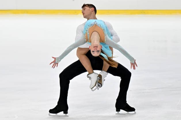 LJUBLJANA; SLOVENIJA - OCTOBER 02: Barbora Klesalova and Matej Klesal of Czech Republic in action during the Junior Ice Dance - Rhythm Dance on the ISU Figure skating, Eiskunstlauf Junior Grand Prix Ljubljana 2026 in Hala Tivoli on October 02, 2026 in Ljubljana, Slovenia. (Photo by Igor Kupljenik Sports Press Photo). Copyright: xIgorxKupljenikx xSPPx Sportspressphoto_SPR243822