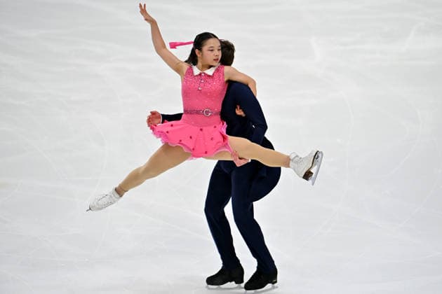 LJUBLJANA; SLOVENIJA - OCTOBER 02: Mihana Nakajima and Isak Bengt-Eric Grans of Sweden in action during the Junior Ice Dance - Rhythm Dance on the ISU Figure skating, Eiskunstlauf Junior Grand Prix Ljubljana 2026 in Hala Tivoli on October 02, 2026 in Ljubljana, Slovenia. (Photo by Igor Kupljenik Sports Press Photo). Copyright: xIgorxKupljenikx xSPPx Sportspressphoto_SPR243841