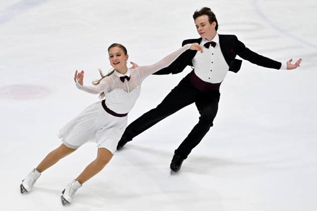 LJUBLJANA; SLOVENIJA - OCTOBER 02: Melissa Cachova and Ivan Morozov of Italy in action during the Junior Ice Dance - Rhythm Dance on the ISU Figure skating, Eiskunstlauf Junior Grand Prix Ljubljana 2026 in Hala Tivoli on October 02, 2026 in Ljubljana, Slovenia. (Photo by Igor Kupljenik Sports Press Photo). Copyright: xIgorxKupljenikx xSPPx Sportspressphoto_SPR243859
