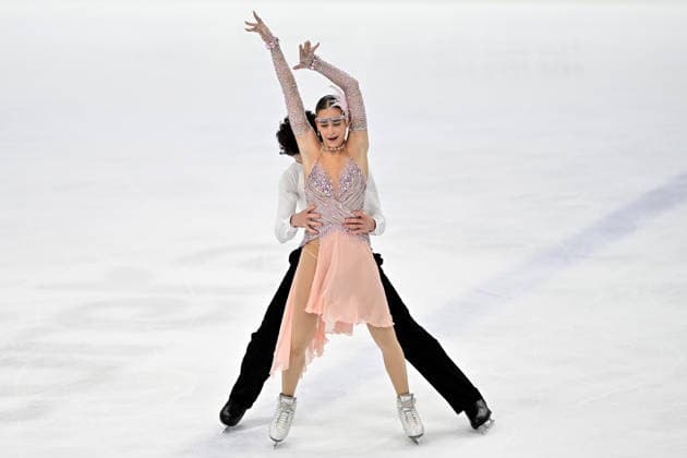 LJUBLJANA; SLOVENIJA - OCTOBER 02: Aneta Vaclavikova and William Lissauer of United States of America in action during the Junior Ice Dance - Rhythm Dance on the ISU Figure skating, Eiskunstlauf Junior Grand Prix Ljubljana 2026 in Hala Tivoli on October 02, 2026 in Ljubljana, Slovenia. (Photo by Igor Kupljenik Sports Press Photo). Copyright: xIgorxKupljenikx xSPPx Sportspressphoto_SPR243879