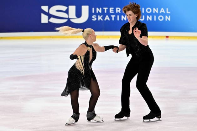 LJUBLJANA; SLOVENIJA - OCTOBER 02: Sofiia Beznosikova and Max Leleu of Azerbaijan in action during the Junior Ice Dance - Rhythm Dance on the ISU Figure skating, Eiskunstlauf Junior Grand Prix Ljubljana 2026 in Hala Tivoli on October 02, 2026 in Ljubljana, Slovenia. (Photo by Igor Kupljenik Sports Press Photo). Copyright: xIgorxKupljenikx xSPPx Sportspressphoto_SPR243880