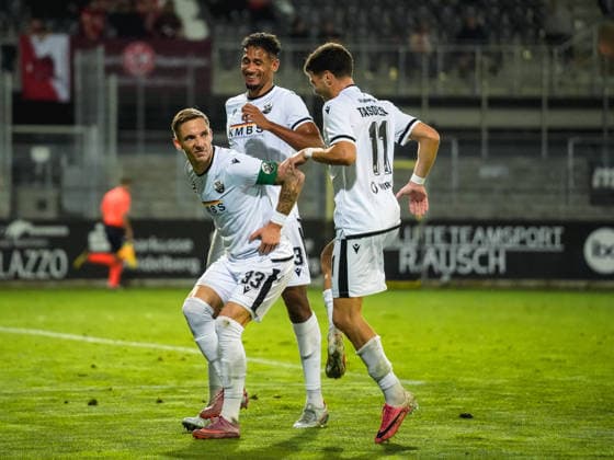 October 2, 2026, xwppx, Southwest Regional Soccer League, SV Sandhausen vs. 1. FC Kaiserslautern II – Jubilation after Marco Kehl Gomez s 1-0 goal for SV Sandhausen