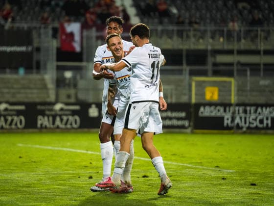 October 2, 2026, xwppx, Southwest Regional Soccer League, SV Sandhausen vs. 1. FC Kaiserslautern II – Jubilation after Marco Kehl Gomez s 1-0 goal for SV Sandhausen