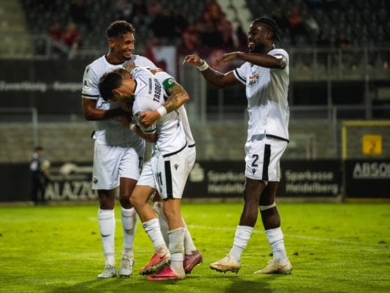 October 2, 2026, xwppx, Southwest Regional Soccer League, SV Sandhausen vs. 1. FC Kaiserslautern II – Jubilation after Marco Kehl Gomez s 1-0 goal for SV Sandhausen