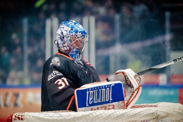 Adam Scheel, Loewen Frankfurt, 31 GER, Loewen Frankfurt vs. Eisbären Berlin, Ice Hockey, PENNY DEL, Matchday 5, 2026–2027 Season, October 2, 2026 GER, Loewen Frankfurt vs. Eisbaeren Berlin, Ice Hockey, PENNY DEL, Matchday 5, 2026–2027 Season, October 2, 2026 Frankfurt am Main Copyright: xEibner-Pressefoto AttilaxZigax EP_AZA
