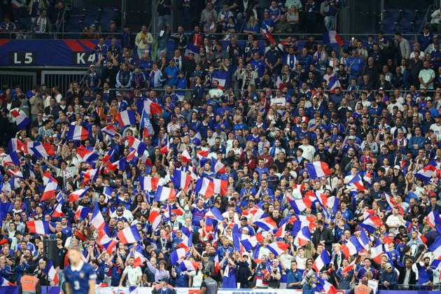 2026 27 UEFA Nations League football match between France and Italy Supporters of France during the 2026 27 UEFA Nations League football match between France and Italy on October 2, 2026, at the Stade de France in Paris. PARIGI Stadio De France Parigi Francia Copyright: xFABIOxSASSOxFabioxSassox Francia Italia2026_10_02Fabio Sasso5110