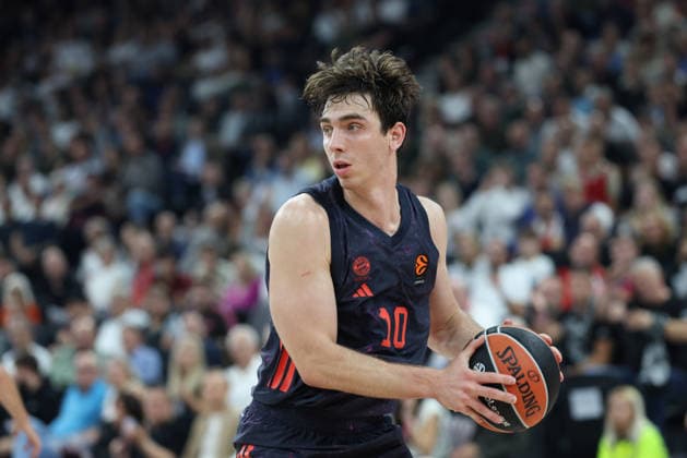 Justinian Jessup, FC Bayern Basketball, No. 10 with the ball, GER, FC Bayern Basketball vs. Partizan Mozzart Bet Belgrade, Basketball, EuroLeague, Matchday 3, 2026–2027 Season, October 2, 2026, GER, FC Bayern Basketball vs. Partizan Mozzart Bet Belgrade, Basketball, EuroLeague, Matchday 3, 2026–2027 Season, October 2, 2026, Munich Copyright: xEibner-Pressefoto JennixMaulx EP_JML