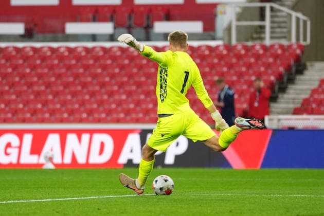 Adam Hrdina of Slovakia U21, U 21 during the UEFA U21 EURO 2027 qualifying match between England U21 and Slovakia U21 at bet365 Stadium, Stoke-on-Trent, England. (Photo by Jay Soundo) Copyright: xJayxSoundox xSportsxPressxPhotox Sportspressphoto_SPR243919