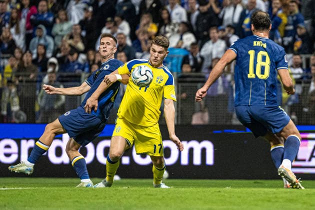 261002 Viktor Gyökeres of Sweden during the Nations League soccer match between Bosnia and Herzegovina and Sweden on October 2, 2026 in Zenica. Photo by Ludvig Thunman. BILDBYRAN code LT LT0823 soccer football fotball Nations League UEFA Nations League Bosnia and Herzegovina Sweden Sweden A BBENG  Copyright: LUDVIGxTHUNMAN BB261002LT132