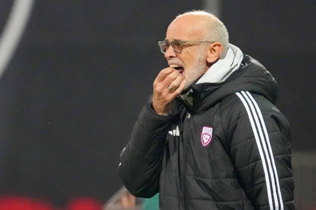 October 2, 2026, Riga, Latvia: Head coach of Latvia PAOLO NICOLATO reacts during the League C match of UEFA Nations League between Latvia and Montenegro in Riga, Latvia, Oct. 2, 2026. League C Match Of UEFA Nations League Between Latvia And Montenegro  - ZUMAp305 20261002_zip_p305_008 Copyright: xEdijsxPalensx