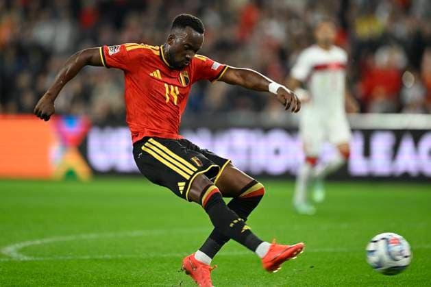 Belgium v Turkey - UEFA Nations League 2026 LIEGE, BELGIUM - OCTOBER 02 : Lukebakio Dodi forward of Belgium during the UEFA Nations League tournament league phase matchday 3 group A1 match between Belgium and Turkey on October 2, 2026 in Liege, Belgium, 02 10 2026 Liege Belgium  Copyright: xNicoxVereeckenx