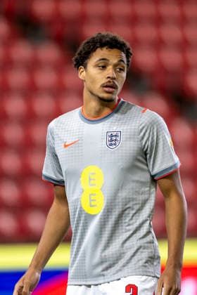 RECORD DATE NOT STATED 2nd October 2026; bet365 Stadium, Stoke-on-Trent, England; UEFA U21, U 21 Championship Qualification Football, England U21 versus Slovakia U21; Max Alleyne of England during the warm up TimxWilliams