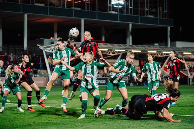 02.10.26, Women, Football, Google Pixel Frauen Bundesliga, Season 2026 2027, Bayer 04 Leverkusen - SV Werder Bremen, Matchday 6 Cornelia Kramer ( 7 - Bayer 04 Leverkusen) scoring the goal for the 2:2 Leverkusen Ulrich-Haberland-Stadion NRW Deutschland