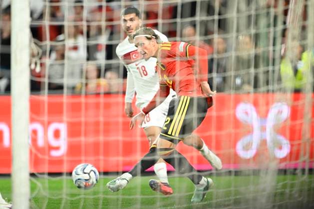 Belgium v Turkey - UEFA Nations League 2026 LIEGE, BELGIUM - OCTOBER 02 : Godts Mika forward of Belgium during the UEFA Nations League tournament league phase matchday 3 group A1 match between Belgium and Turkey on October 2, 2026 in Liege, Belgium, 02 10 2026 Liege Belgium  Copyright: xNicoxVereeckenx