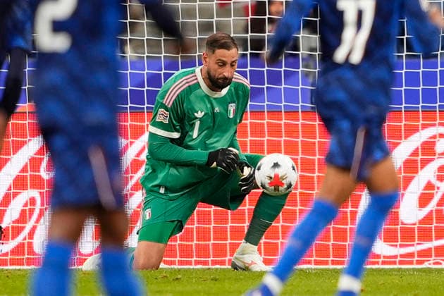 Italy s Gianluigi Donnarumma during the UEFA Nations League soccer match between France and Italy at the Stade de France in Saint-Denis, Paris, France - October 2, 2026. - Soccer  Copyright: xFabioxFerrari LaPressex
