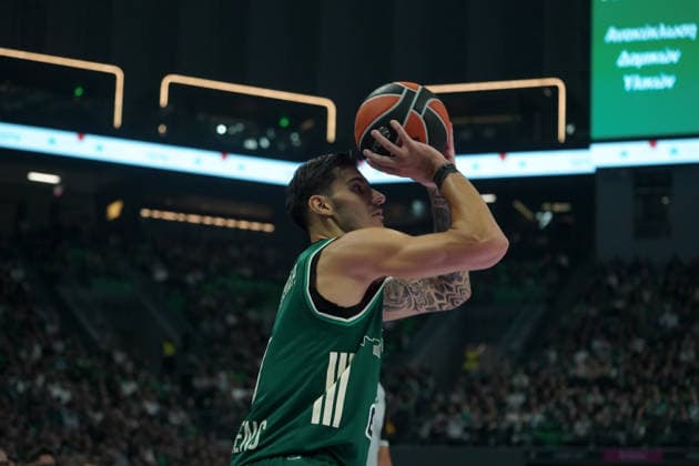 October 2, 2026, Athens, Athens, Greece: PANAJOTIS KALAITZAKIS in action during the EuroLeague basketball game between Panathinaikos AKTOR Athens and Maccabi Rapyd Tel Aviv at Telekom Center Athens, Athens, Greece, October 2, 2026. Panathinaikos AKTOR Athens Vs Maccabi Rapyd Tel Aviv  - ZUMAa226 20261002_zip_a226_011 Copyright: xGiorgosxArapekosx