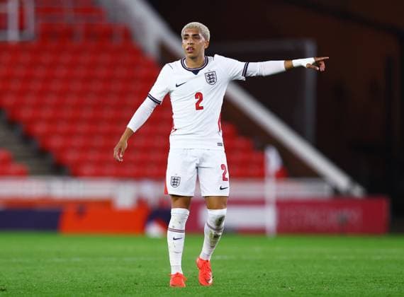 Rico Lewis of England England U21, U 21 v Slovakia U21, UEFA European U21 Championship Qualifying, Football, bet365 Stadium, Stoke-on-Trent, UK - 02 Oct 2026Stoke-on-Trent bet365 Stadium United Kingdom  Copyright: xMattxWest Shutterstockx 17182547q
